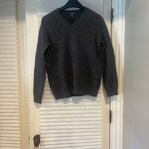 Only Mine Dark Gray V-Neck Sweater